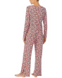 Faux Tie Long Sleeve Top and Side Slit Pants
