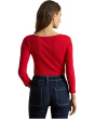 Rib-Knit Cotton-Blend Boatneck Tee