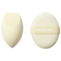 Morphe Губчатая масляная смесь Tool Duo 1x One & Done Makeup Sponge + 1x All set Touch-up Powder Puff - 1 шт.