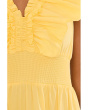 Ruffle Front Maxi Dress
