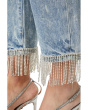 Heart And Soul Baxter Denim Jeans With Rhinestone Fringe Detail