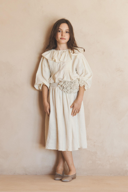 Zara ЮБКА СРЕДНЕЙ ДЛИНЫ ИЗ 100% ЛЬНА С ПОЯСОМ - ОГРАНИЧЕННАЯ СЕРИЯ 529285356-959-6