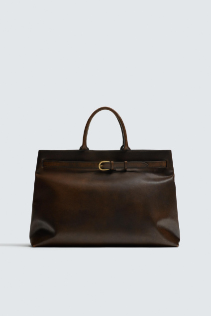 Zara КОЖАНАЯ СУМОЧКА 502193375-700-3
