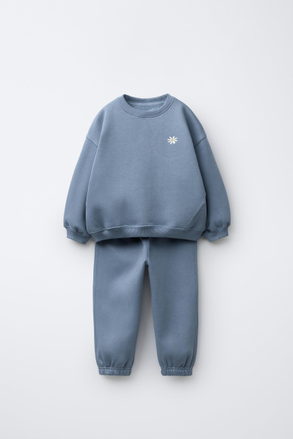 Zara Толстовка С ВЫШИВКОЙ И КОМПЛЕКТ ДЛЯ БЕГА трусцой 495693743-427-18