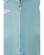 Sleeveless Mock Neck Zipper Front Color Block