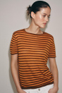 Zara ВЯЗАНЫЙ ТОП В ПОЛОСКУ 520679670-615-2