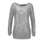 VERO MODA Фирменный свитер "ЛУНА", серый металлик