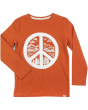 Graphic Long Sleeve Tee-Peace On Earth (Toddler/Little Kid/Big Kid)