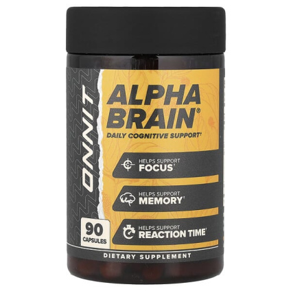 Onnit, Alpha BRAIN®, поддержка работы мозга, 90 капсул