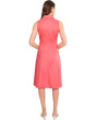 Collared Twist Front Cotton Dress
