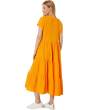 Gauze - Short Sleeve V-Neck Dress