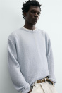 Zara СВИТЕР ОБЫЧНОЙ ФОРМЫ ИЗ 100% ЛЬНА 514137935-431-3