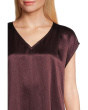 Textured Satin V-neck Dress