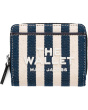 The Stripe Canvas Mini Compact Wallet