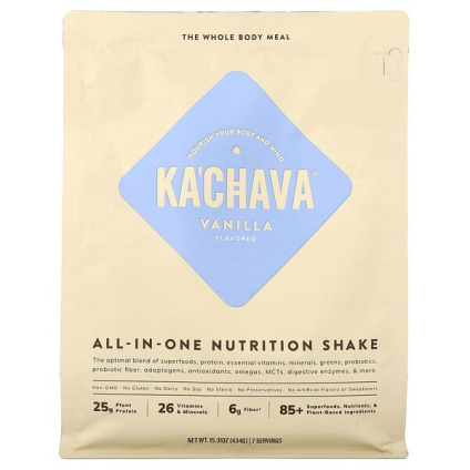 KaChava, универсальный питательный коктейль, со вкусом ванили, 434 г (15,31 унции)