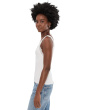 Lace-Trim Ribbed V-Neck Tank