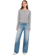 Adria Low Rise Baggy Wide Leg in Stockholm Snowdrift