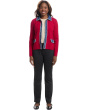 Stitch Perfect - Button Closure - Sweater Jacket with Denim Trim detail