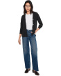 Long Sleeve Button Front Waffle Cardigan