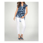 Designer-2-in-1-Bluse, blau