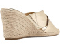 Fisella Cross Band Espadrille Wedge Sandals