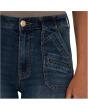 Meg High-rise Porck Chop Front Pockets Wide Leg Raw Hem