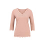 Shirt m. Spitze, nude