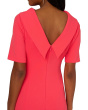 Roll Neck Sheath With V Back