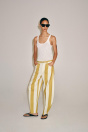 Zara КОНИЧЕСКИЕ ДЖИНСЫ ZW COLLECTION В ПОЛОСКУ С ЗАВЫШЕННОЙ ТАЛИЕЙ И ВЫСОКИМ ПОЯСОМ