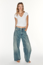 Zara Синие ДЖИНСЫ TRF BALLOON С ПОЯСОМ СРЕДНЕЙ ВЫСОТЫ