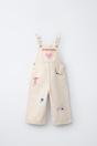 Zara КОМБИНЕЗОНЫ С ДЛИННЫМИ РУКАВАМИ ИЗ СЕРЖА С ВЫШИВКОЙ SISSEL EDELBO X KIDS 509541271-712-18