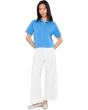Elbow Sleeve Button Down Tee