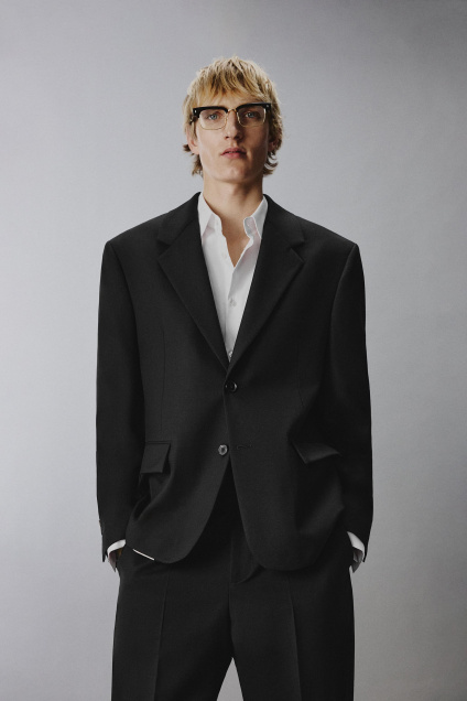 Zara ПИДЖАК ИЗ ЧИСТОЙ ШЕРСТИ 513156929-800-48