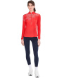 Sunsense Mesh Mock Neck 1/4 Zip Long Sleeve Top