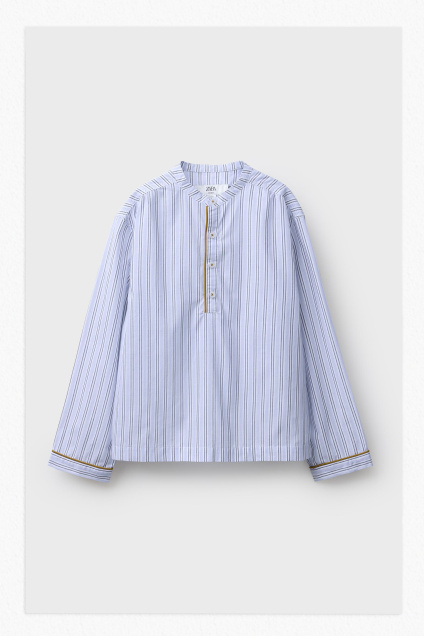 Zara ПИЖАМНАЯ РУБАШКА В ПОЛОСКУ - ОГРАНИЧЕННАЯ СЕРИЯ 495707615-104-31