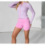 Gym King Женская тренировочная куртка Slim Fit Performance Training с воронкой на молнии и длинным рукавом