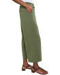 Petite Pull On Mid-rise Wide Leg Crop Trouser 24" Inseam