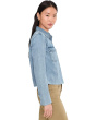 Posey - Long Sleeve Shirt With Frayed Hem