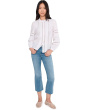 The Short Stretch Flare Crop Jean in Coastal Blue