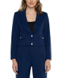 Cropped Blazer Luxe Stretch Suiting
