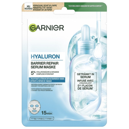 GARNIER Маска для восстановления гиалуронового барьера Сыворотка - 28 г