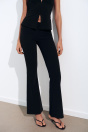 Zara Эластичные БРЮКИ-КЛЕШ черного цвета