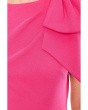 Pleated Bow Midi Dress