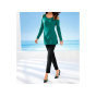 Designer-Pullover, smaragd