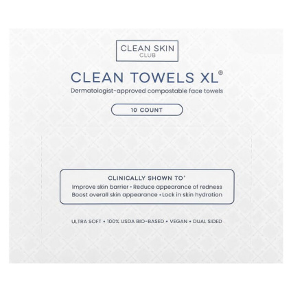Clean Skin Club, Чистые полотенца XL®, 10 шт.