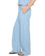 Lightweight Organic Cotton Denim High-Waisted Full Length Trousers