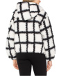Faux Lamb Zip Up Sweater with Hood