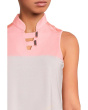 Dotted Up Print Sleeveless Polo