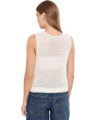 Rosa V-Neck Pointelle Mesh Tank