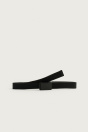 Zara Черный ХОЛЩОВЫЙ ремень С ПРЯЖКОЙ